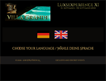 Tablet Screenshot of luxsexperience.com
